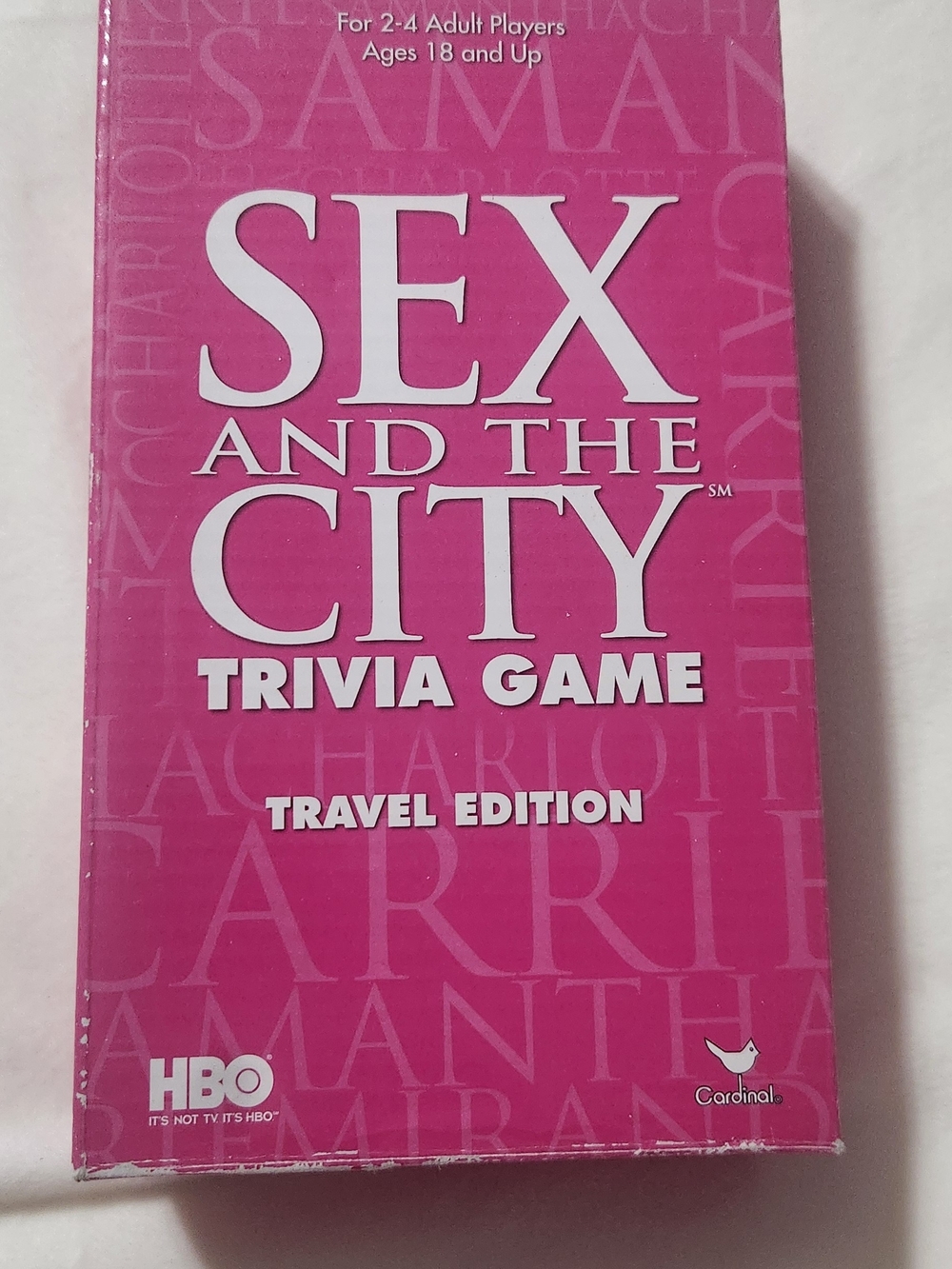 Sex and the City Travel Edition Trivia Game - Pink